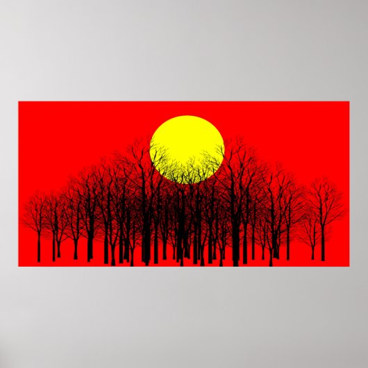 Red Sunset Poster (Vorne)
