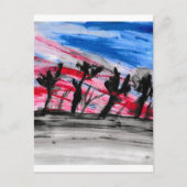 Red Sunset Postkarte (Vorderseite)