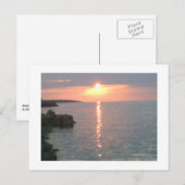 Red Sunset Postkarte (Vorne/Hinten)