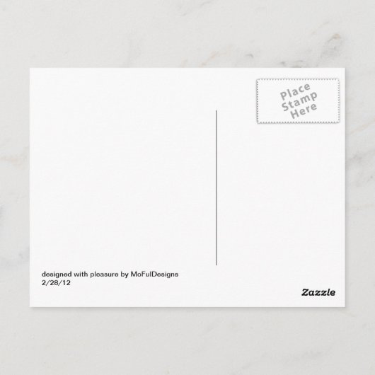 Red Sunset Postkarte (Rückseite)