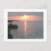 Red Sunset Postkarte (Vorderseite)