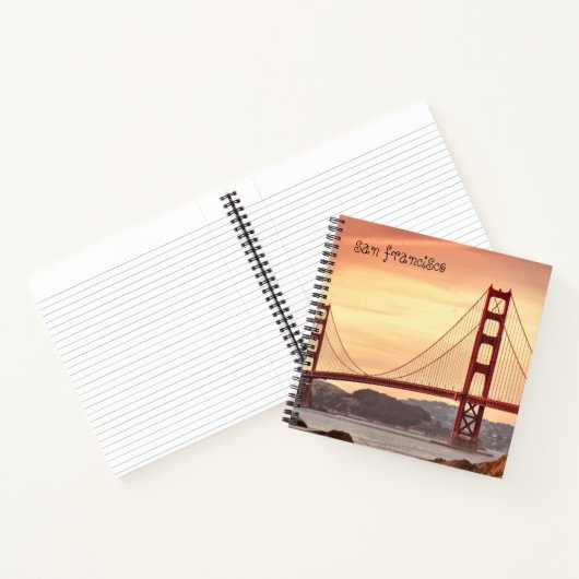 Red Sunset San Francisco Notizblock (Innenseite)