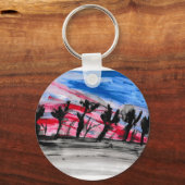 Red Sunset Schlüsselanhänger (Vorderseite)