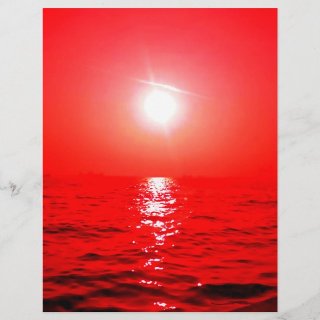 Red Sunset Seascape (Vorderseite)