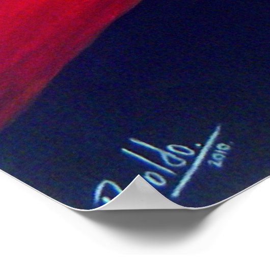 Red Sunshine Poster (Ecke)