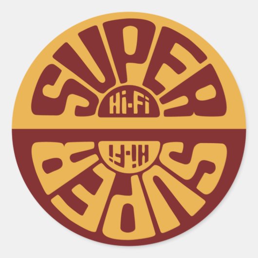 Red Super Hi-Fi Sticker (Vorderseite)