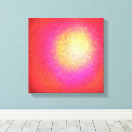 Red Supernova - Vibrannte Canvas Print Leinwanddruck (Insitu (Holzboden))