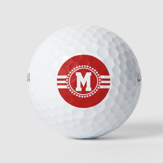 Red Superstar Monogram Golfball (Vorderseite)