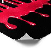 Red Support Squad Matching-T-Shirts Poster (Ecke)