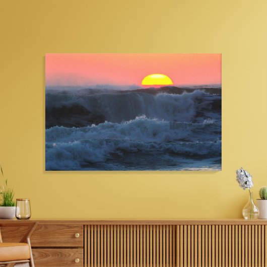 RED SURF 24x36 Leinwanddruck (Insitu (Wohnzimmer))