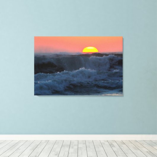 RED SURF 24x36 Leinwanddruck (Insitu (Holzboden))