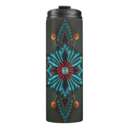 Red Susan Corn Blume Thermal Tumbler Thermosbecher