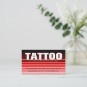 Red Swatch TATTOO Visitenkarte (Stehend Vorderseite)