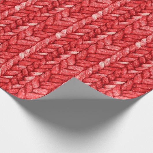 Red Sweater Birthday Geschenkpapier (Ecke)