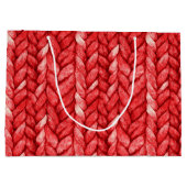 Red Sweater Birthday Große Geschenktüte (Rückseite)