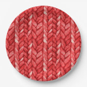 Red Sweater Brautparty Pappteller (Vorderseite)