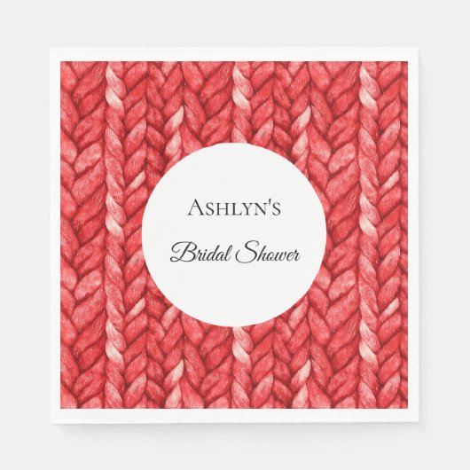 Red Sweater Brautparty Serviette (Vorderseite)