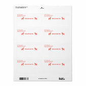 Red Swedish Dala Horse Holiday Shipping (Vorne)