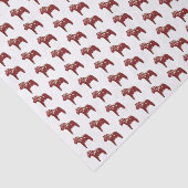 Red Swedish Dala Horses Seidenpapier (Ausschnitt)