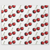 Red Sweet Cherries Geschenkpapier (Flach)