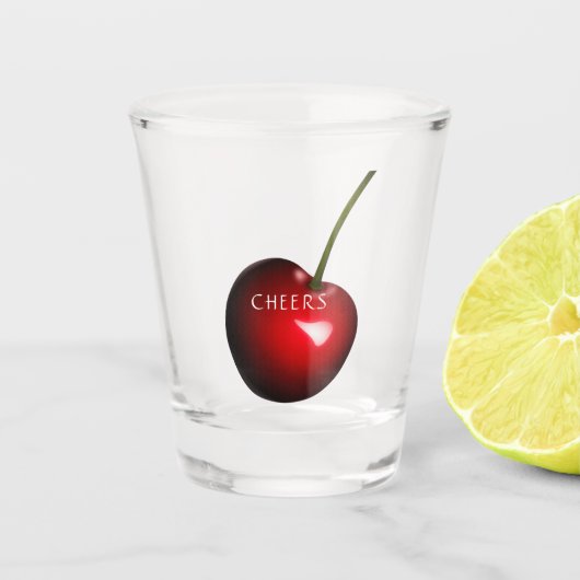 Red Sweet Cherry - Geschmackvoll - Chef Schnapsglas (Vorderseite)