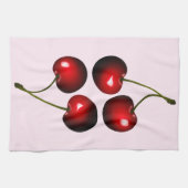 Red Sweet Cherry Kitchtuch - Wählen Sie Farben Geschirrtuch (Horizontal)