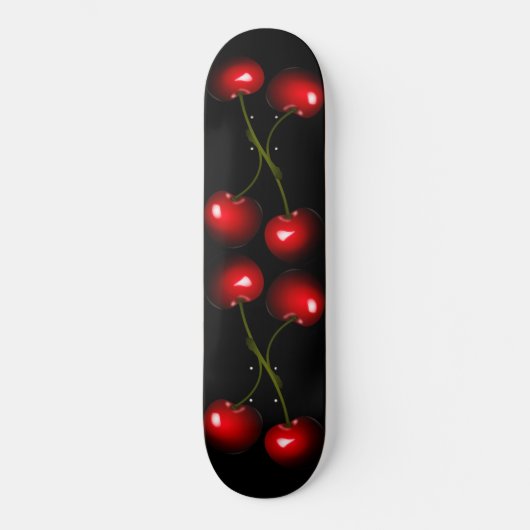 Red Sweet Cherry Skateboard - Ihre Farben (Vorderseite)