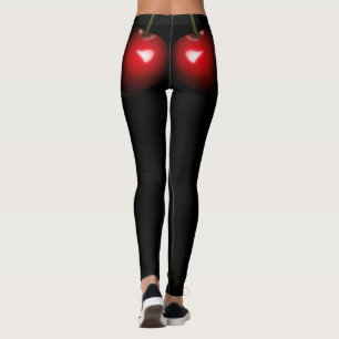 Red Sweet Chery - Fügen Sie Ihren Text / Farbe - Leggings