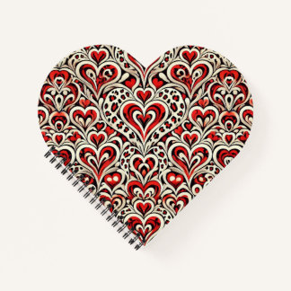 Red Sweet Hearts Notizblock