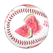 Red Sweet Juicy Watermelon Baseball (Vorderseite Links)