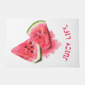 Red Sweet Juicy Watermelon Doormat Fußmatte (Vorderseite)