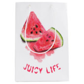 Red Sweet Juicy Watermelon Geschenktasche Mittlere Geschenktüte (Vorderseite)