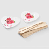 Red Sweet Juicy Watermelon Pieces Duftsch Zeichnen Fächer (Non-assembled)