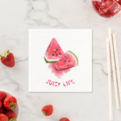 Red Sweet Juicy Watermelon Pieces Duftsch Zeichnen Serviette (Beispiel)