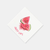 Red Sweet Juicy Watermelon Pieces Duftsch Zeichnen Serviette (Ecke)