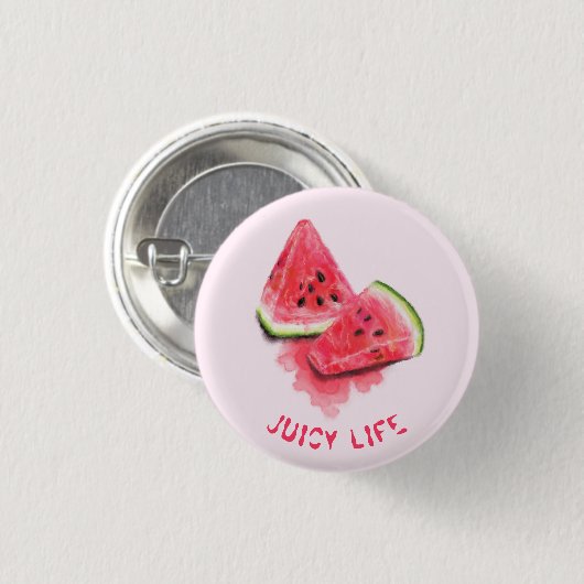 Red Sweet Juicy Watermelons Button Stücke Geschmac (Vorne & Hinten)