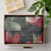 Red Sweet Pea Floral Decoupage Seidenpapier (Geschenk)