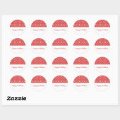 Red Sweet Polka Dot Holiday Stickers (Blatt)