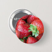 Red Sweet Strawberries Button (Vorne & Hinten)