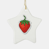 Red Sweet Strawberry Keramik Ornament (Rechts)