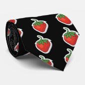 Red Sweet Strawberry Krawatte (Gerollt)