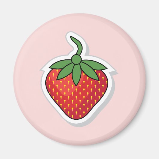 Red Sweet Strawberry Magnet (Vorne)