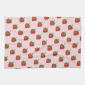 Red Sweet Strawberry Muster Geschirrtuch (Horizontal)