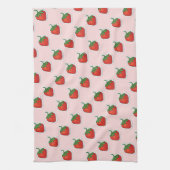 Red Sweet Strawberry Muster Geschirrtuch (Vertikal)