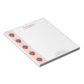 Red Sweet Strawberry Notizblock (angewinkelt)