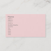 Red Sweet Strawberry - personalisierte Visitenkart Visitenkarte (Rückseite)