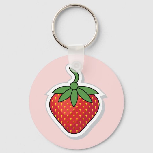 Red Sweet Strawberry Schlüsselanhänger (Vorderseite)