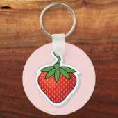 Red Sweet Strawberry Schlüsselanhänger (Vorderseite)