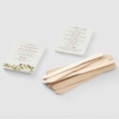 Red Sweet Wild Strawberry Blume Hochzeit Fächer (Non-assembled)