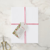 Red Sweet Wild Strawberry Blume Hochzeit Geschenkanhänger (Mit Garn)